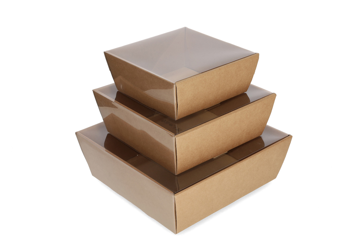 TRAY-2: Gift set box with transparent lid, 210x210x90 mm 3