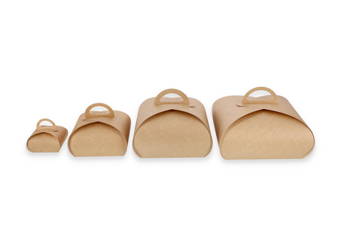 TUL-2: 190 x 190 x 130 mm <br>Cake Box Tulip 2