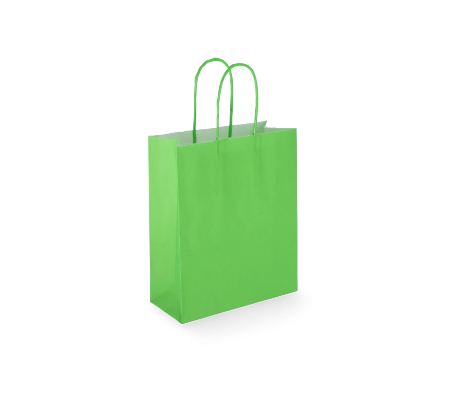 TW-2: 180 x 80 x 220 mm paper bag with twist paper handles 27