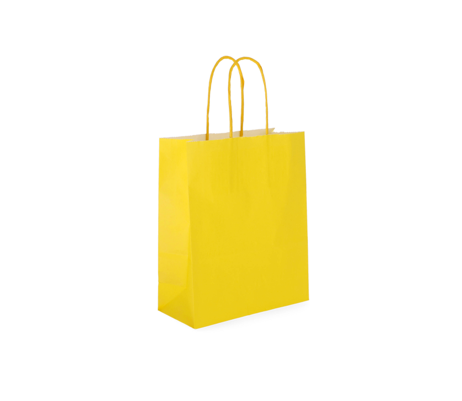 TW-2: 180 x 80 x 220 mm paper bag with twist paper handles 6