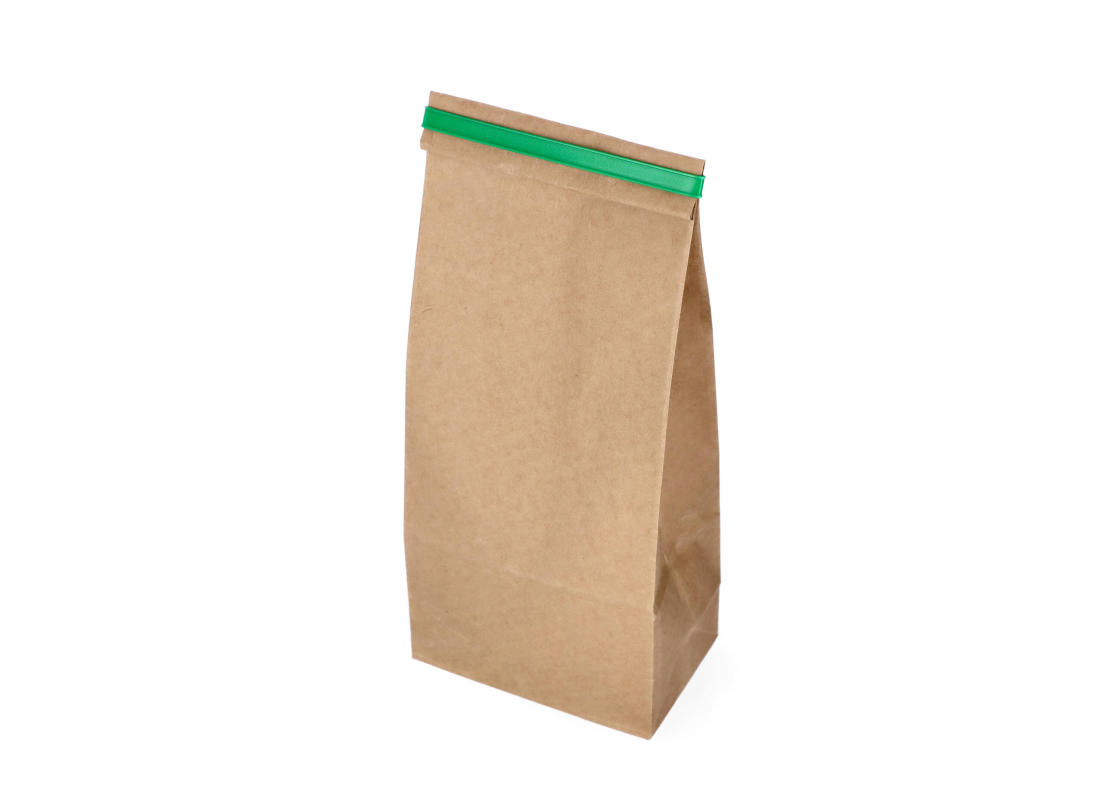 KLIPS-140Z: Green 140mm x 8mm tape for closing bags 1