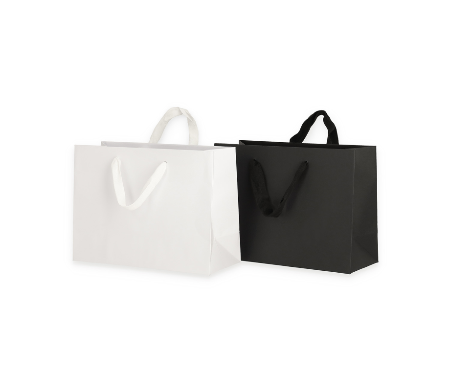 VIP-1: 300 x 120 x 220 mm paper bag with fabric handles 15