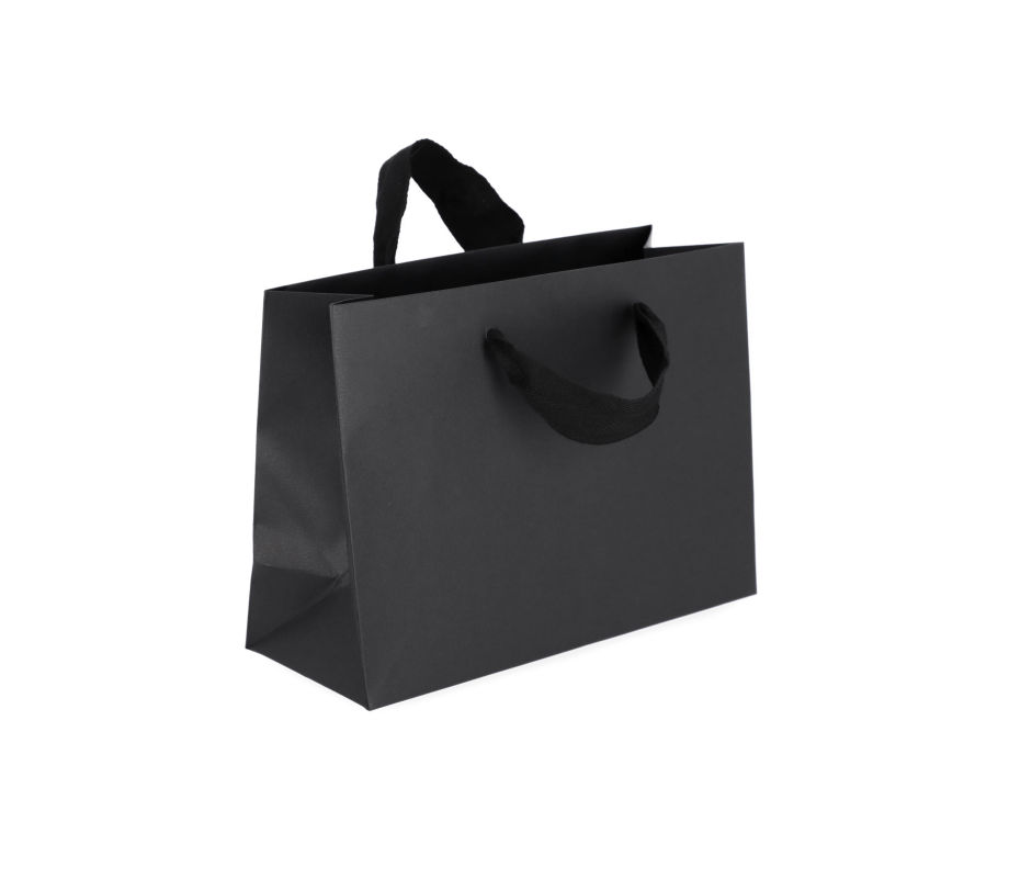 VIP-1: 300 x 120 x 220 mm paper bag with fabric handles 12