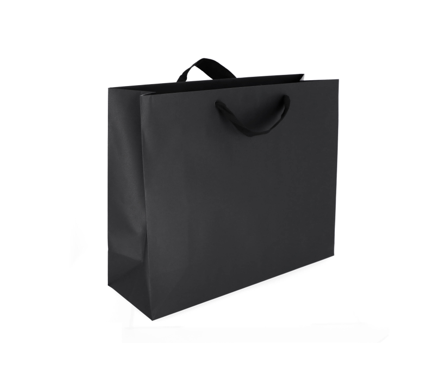 VIP-3: 530 x 180 x 480 mm paper bag with fabric handles 12